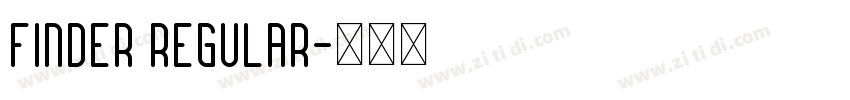 finder regular字体转换